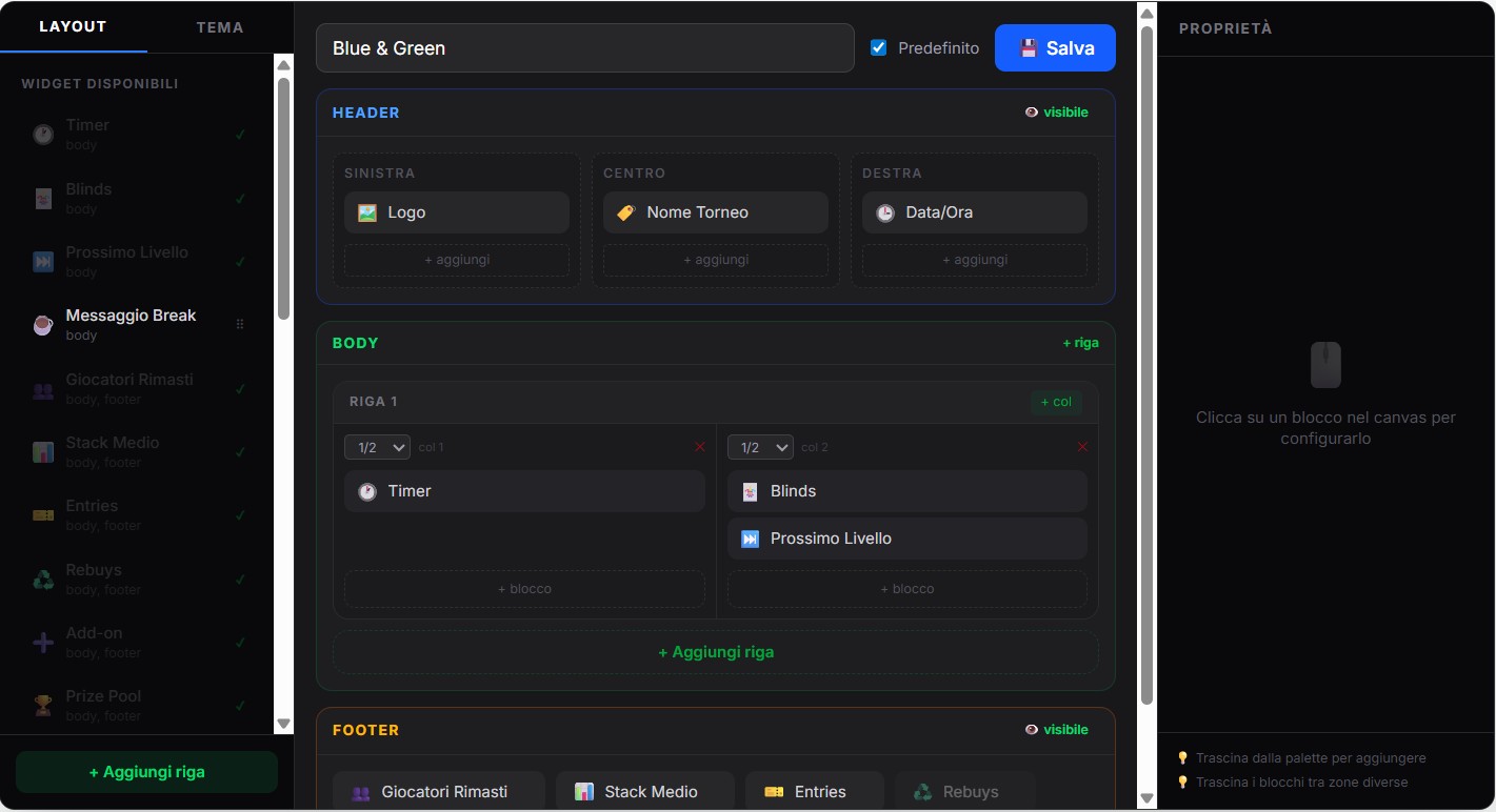 Monitor display — Poker Manager